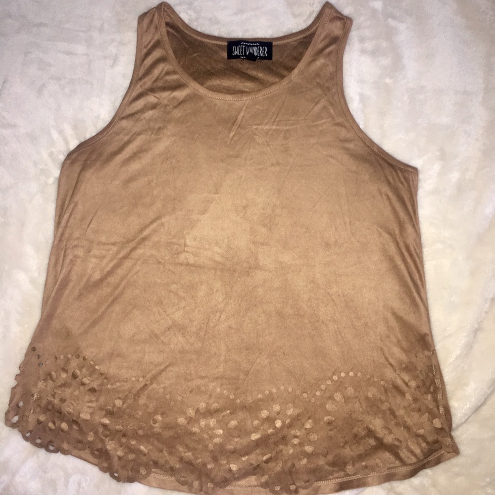 Velvet brown top